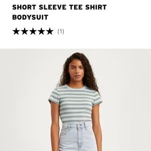 Levi's short sleeve tee shirt bodysuit size L